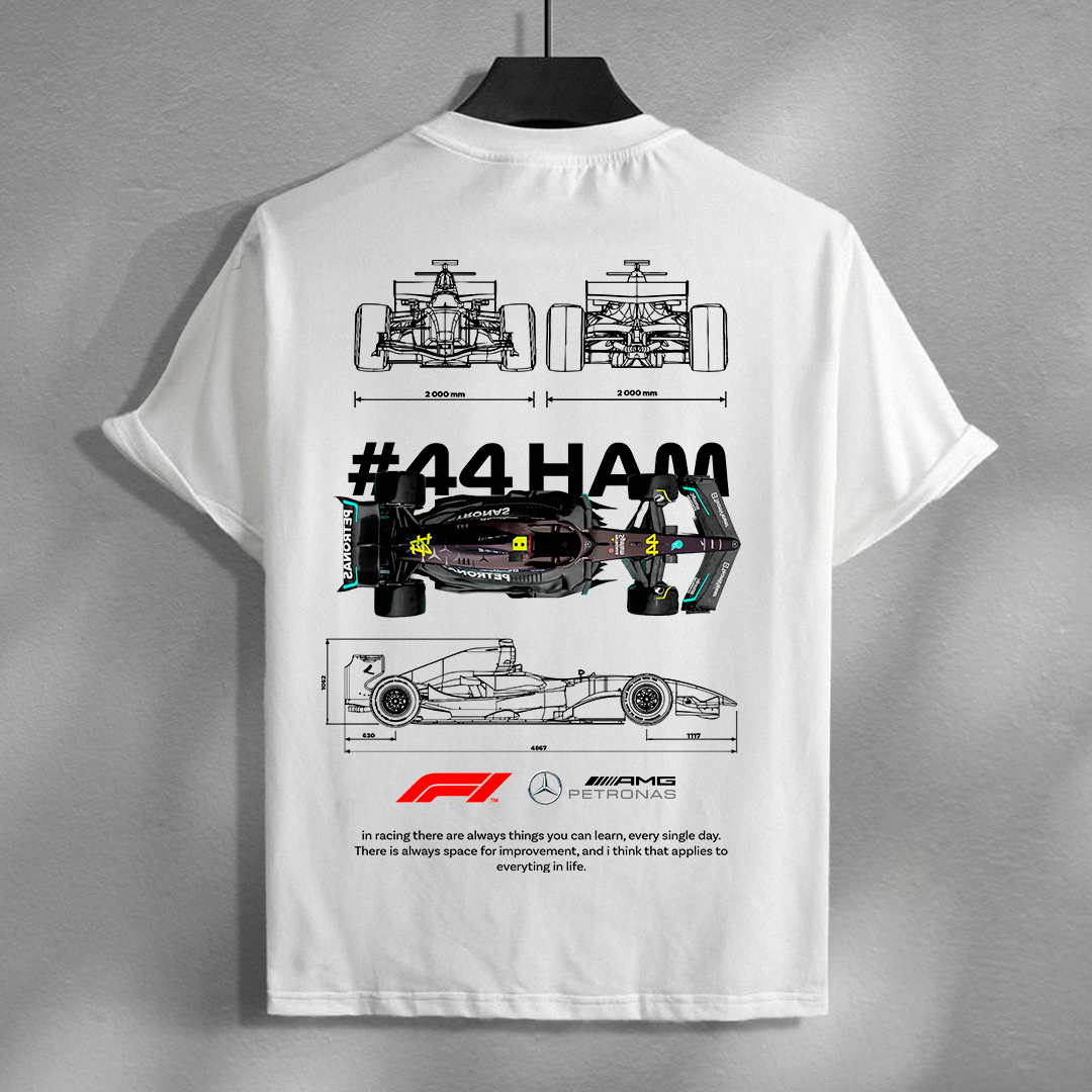 #44 HAM | WHITE OVERSIZED FIT TEE