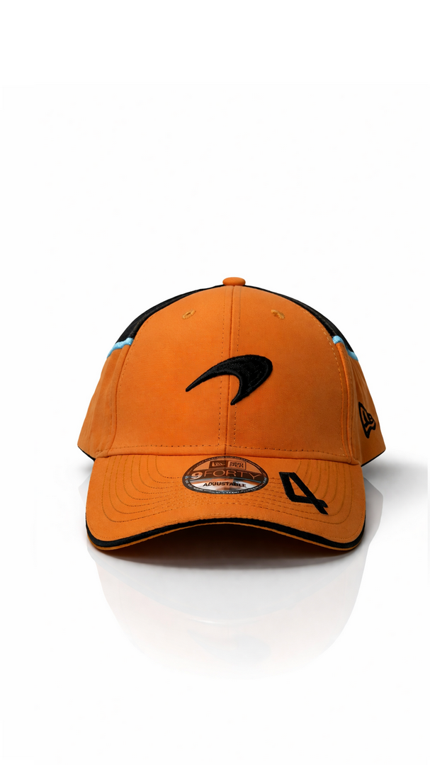 MCLAREN ORANGE 4 (BLUE LINES)| REGULAR CAP