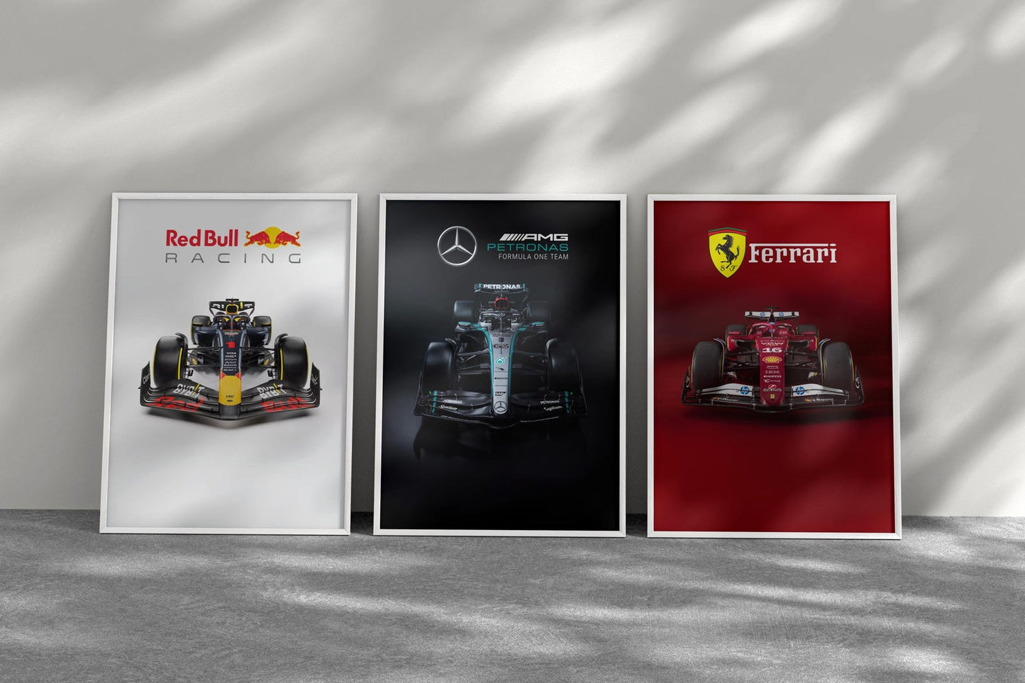 REDBULL AMG FERRARI | F1 FRAMES| MODERN LUXURY HOME DECOR GIFT CAR