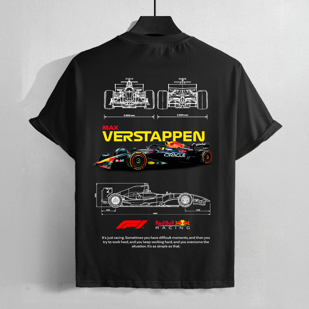 VERSTAPPEN F1 | BLACK OVERSIZED FIT TEE