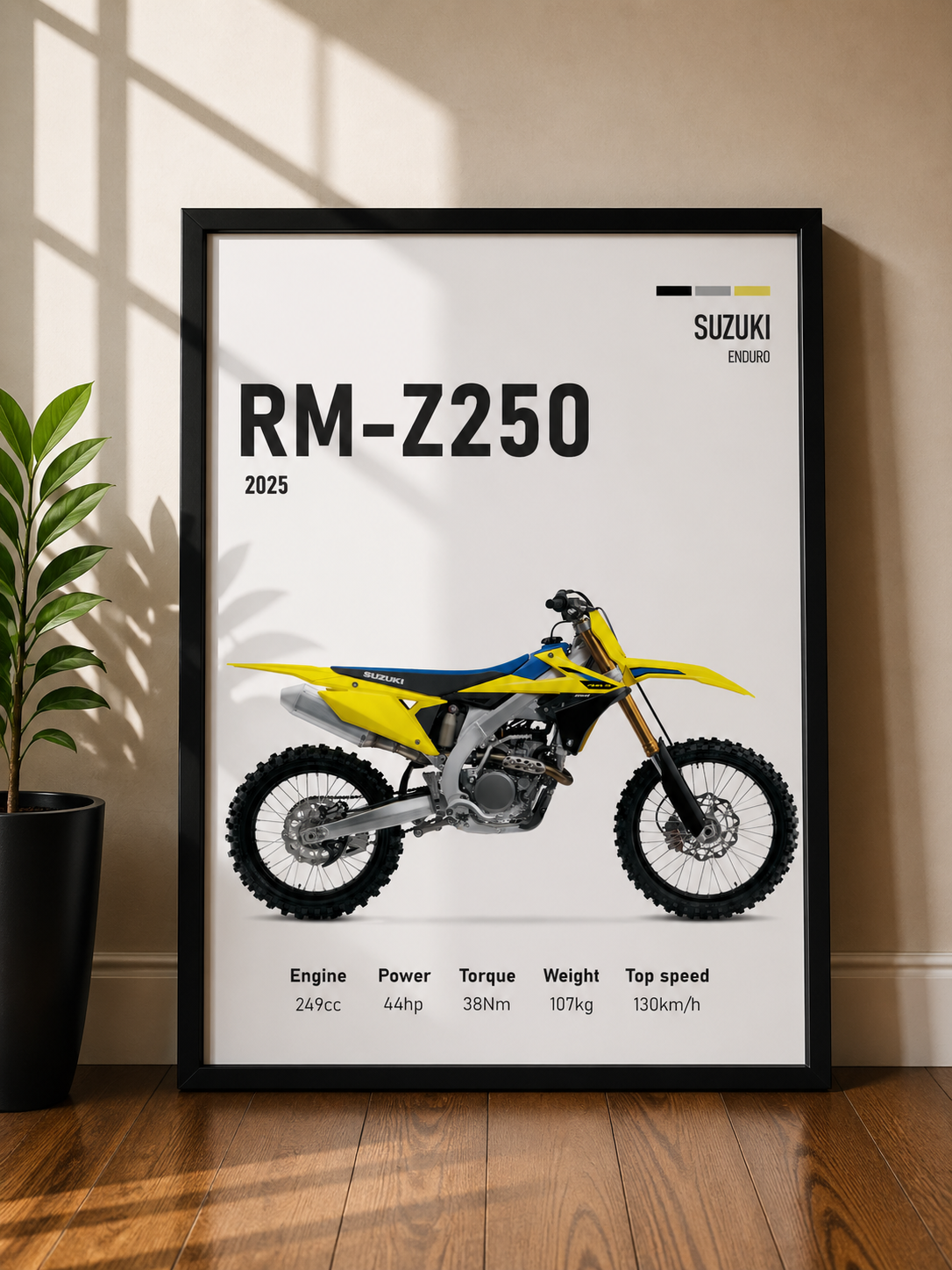 SUZUKI RM-Z250 | MINIMAL PHOTO FRAME