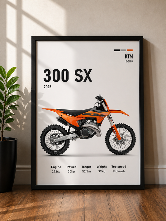 KTM 300SX | MINIMAL PHOTO FRAME