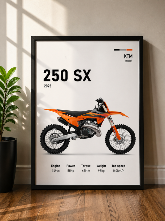 KTM 250SX | MINIMAL PHOTO FRAME