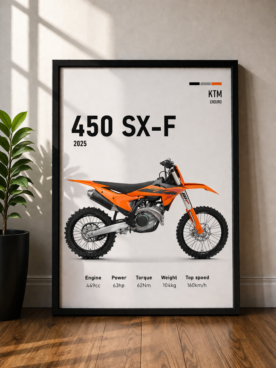 KTM 450 SX-F | MINIMAL PHOTO FRAME