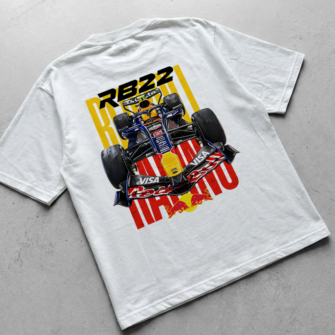 RB 22 NEW | WHITE OVERSIZED FIT TEE