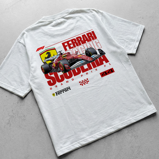 FERRARI SCUDERIA | WHITE OVERSIZED FIT TEE