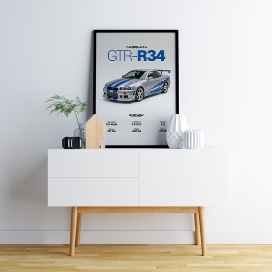 NISSAN SKYLINE R34 | PHOTO FRAMES