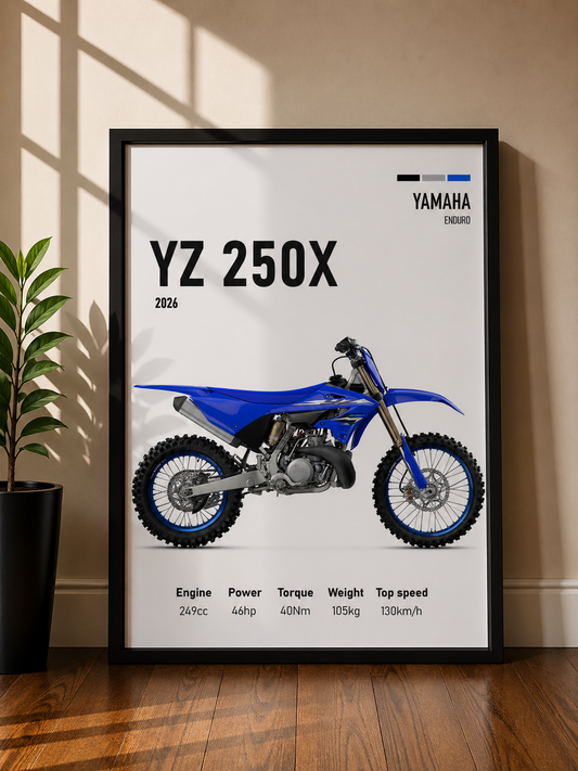 YAMAHA YZ 250X | MINIMAL PHOTO FRAME