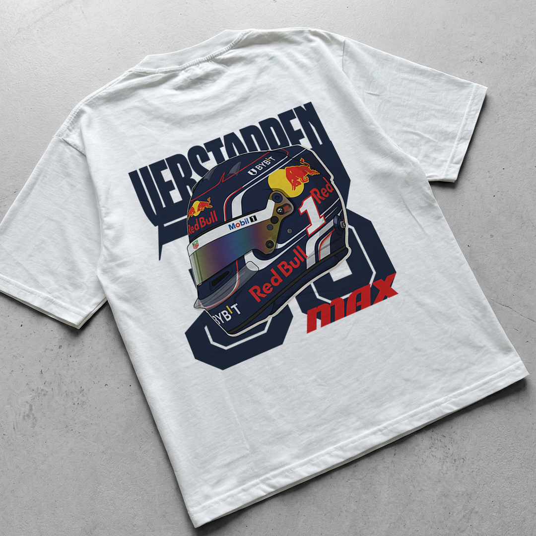 VERSTAPPEN | WHITE OVERSIZED FIT TEE