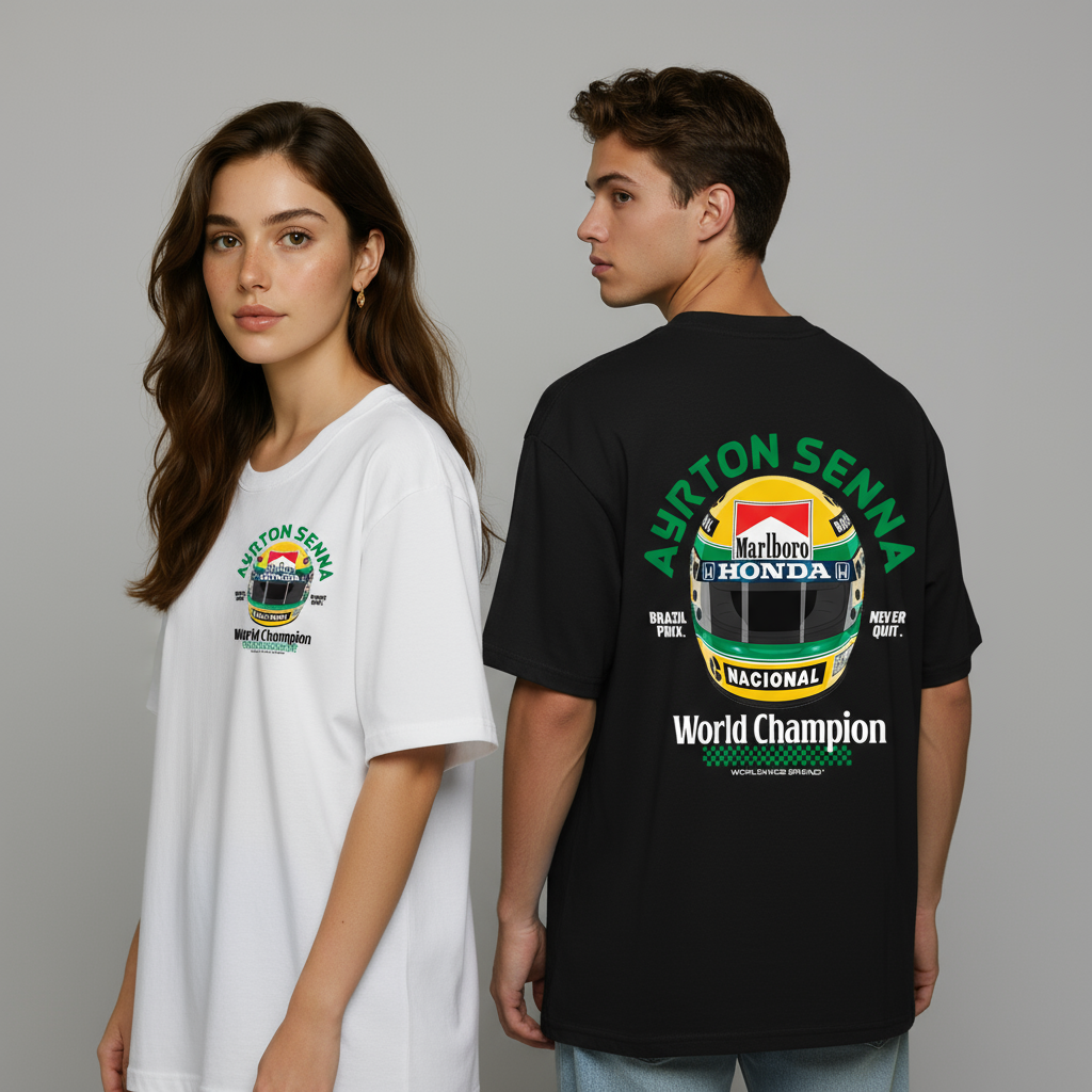 AYTON SENNA | BLACK OVERSIZED FIT TEE