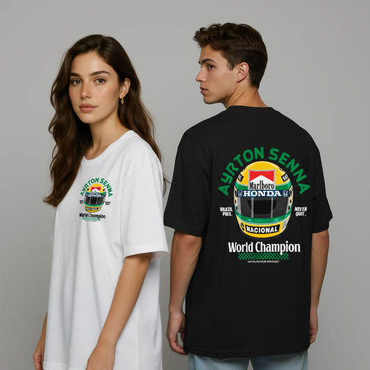 AYTON SENNA | BLACK OVERSIZED FIT TEE