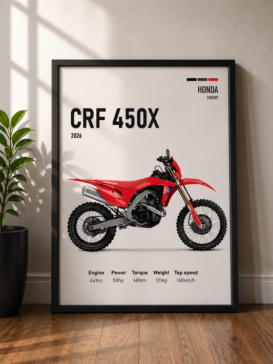 HONDA CRF 450X | MINIMAL PHOTO FRAMES
