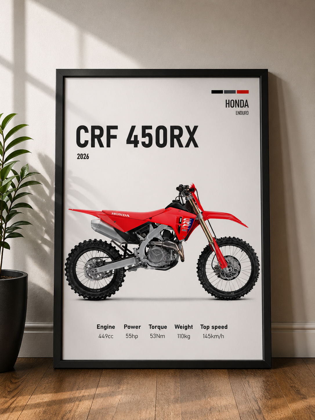 HONDA CRF 450RX | MINIMAL PHOTO FRAMES
