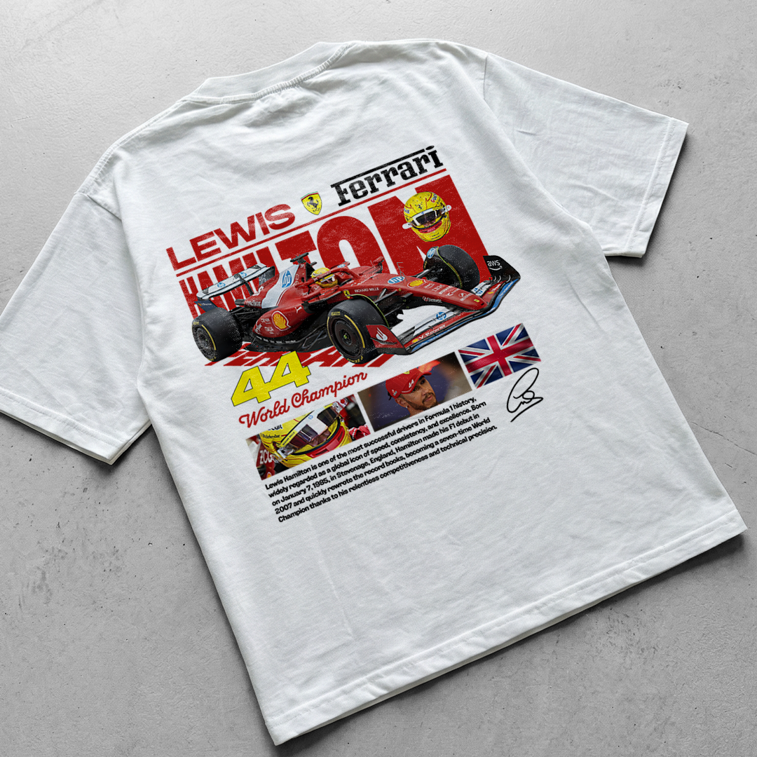 LEWIS FERRARI | WHITE OVERSIZED FIT TEE