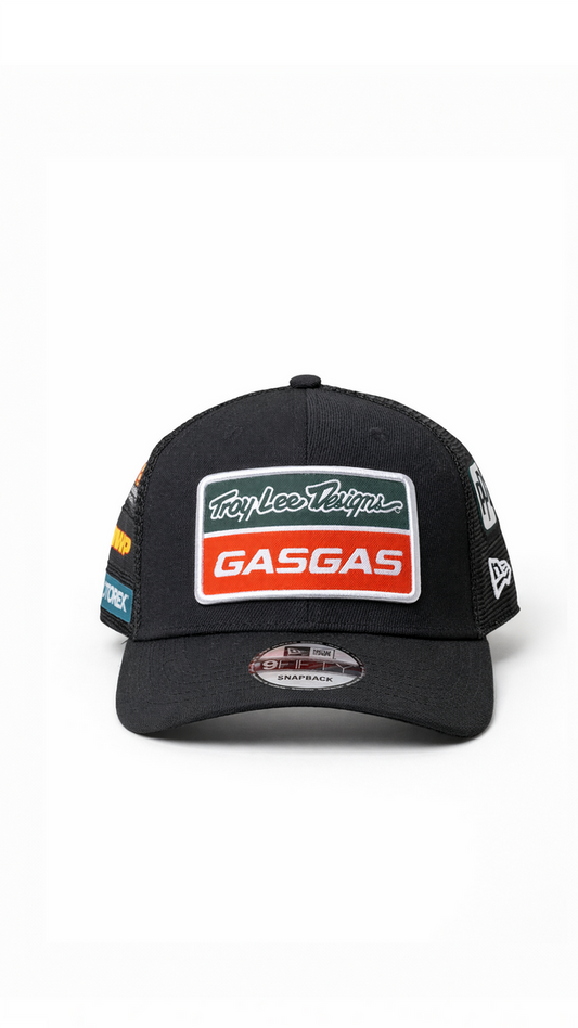 TROY LEE DESIGNS GAS GAS BLACK (TLD BLACK/RED)| REGULAR CAP