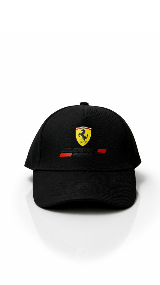 SCUDERIA FERRARI (BLACK)| REGULAR CAP