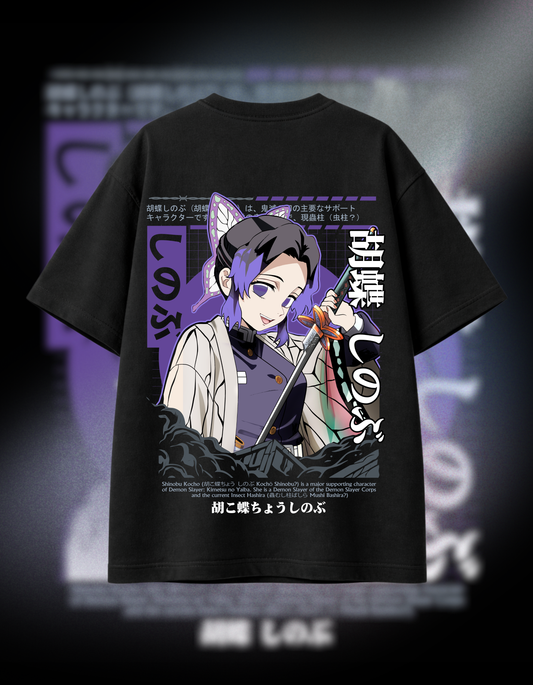 SHINOBU KOCHO CORPS | BLACK OVERSIZED FIT TEE