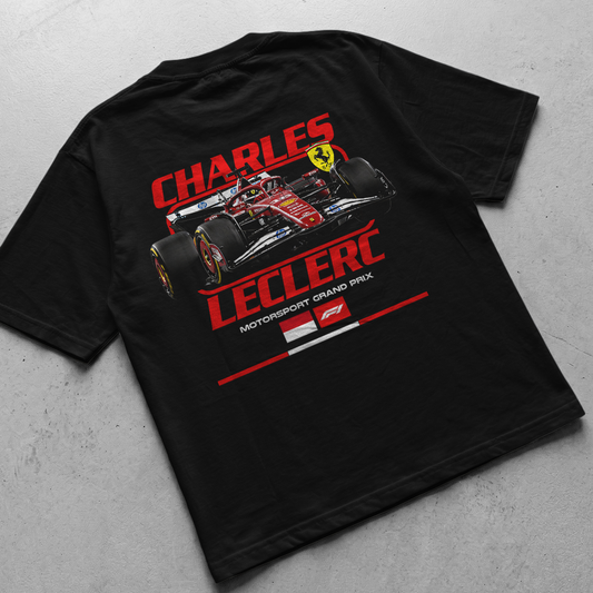CHARLES LECLREC | BLACK OVERSIZED FIT TEE