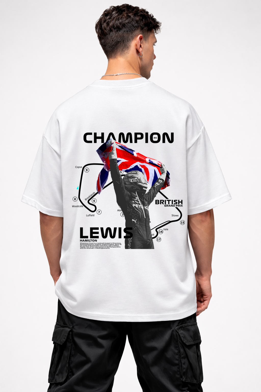 HAMILTON CHAMPION | WHITE OVERSIZED FIT TEE