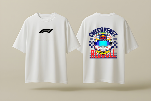 CHECHO | WHITE OVERSIZED FIT TEE