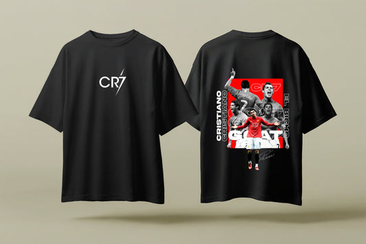 CRISTIANO | BLACK OVERSIZED FIT TEE