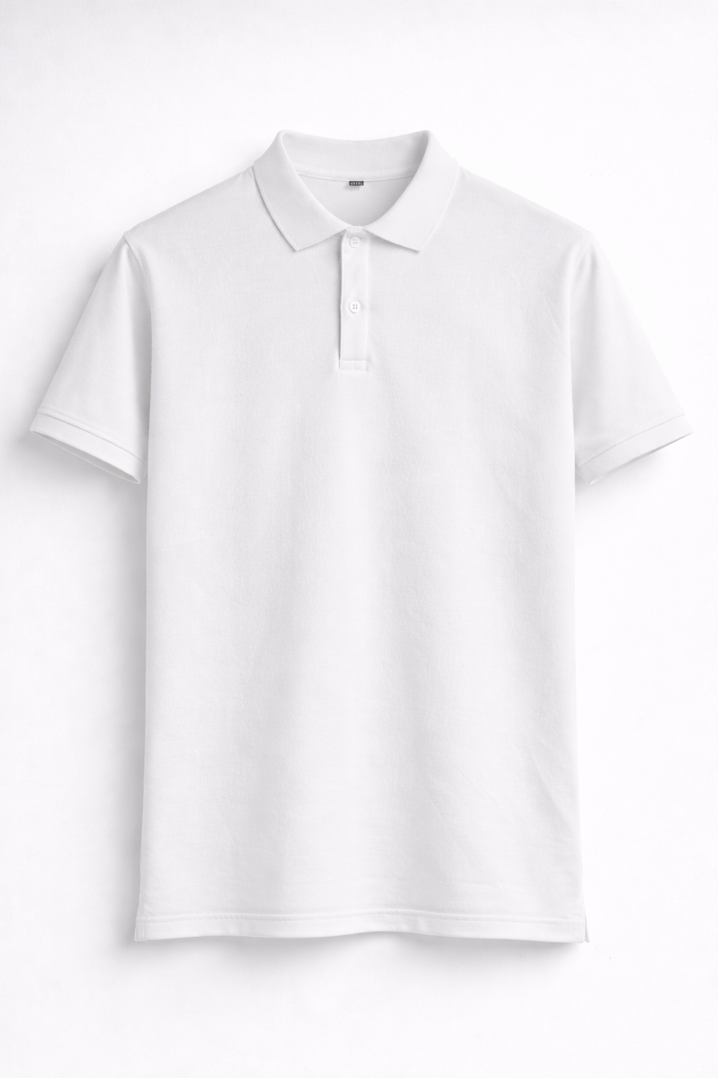 MINIMAL WHITE | PLAIN POLO TEE