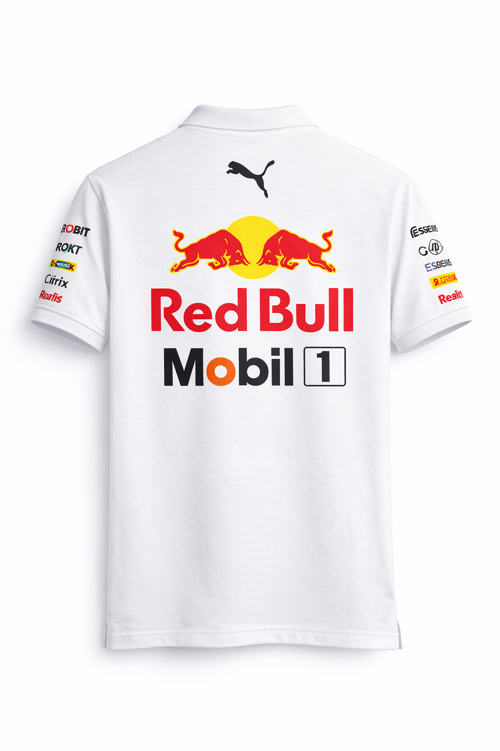 REDBULL REPLICA POLO T-SHIRTS | WHITE POLO TEE