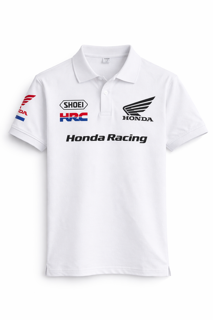 HONDA REPLICA POLO T-SHIRTS | WHITE POLO TEE