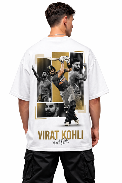 VIRAT KOHLI SIGNATURE WHITE | OVERSIZED TEE