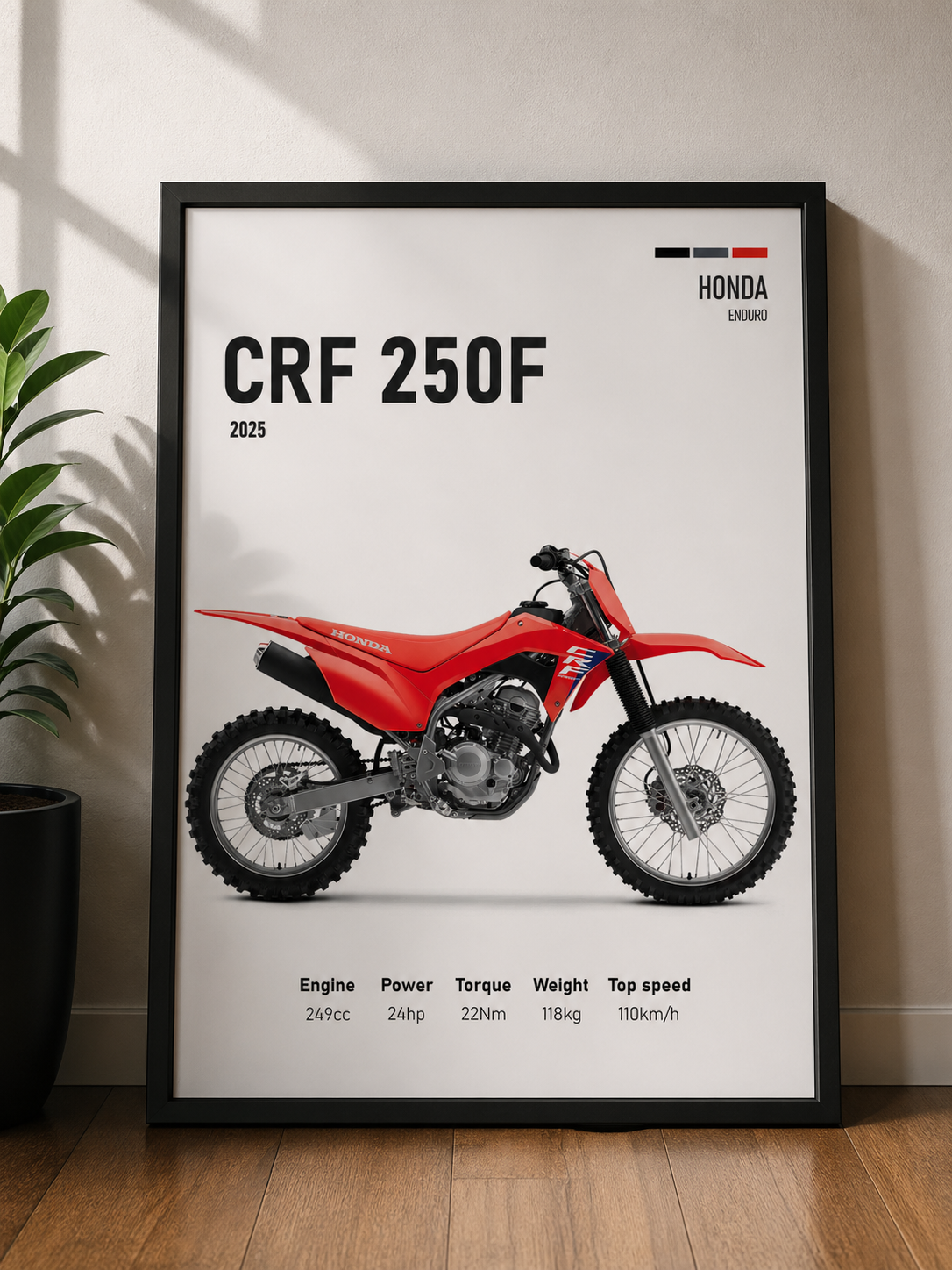 HONDA CRF 250F | MINIMAL PHOTO FRAMES