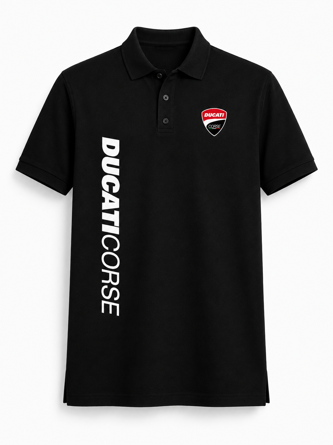 DUCATI REPLICA POLO T-SHIRTS | BLACK POLO TEE