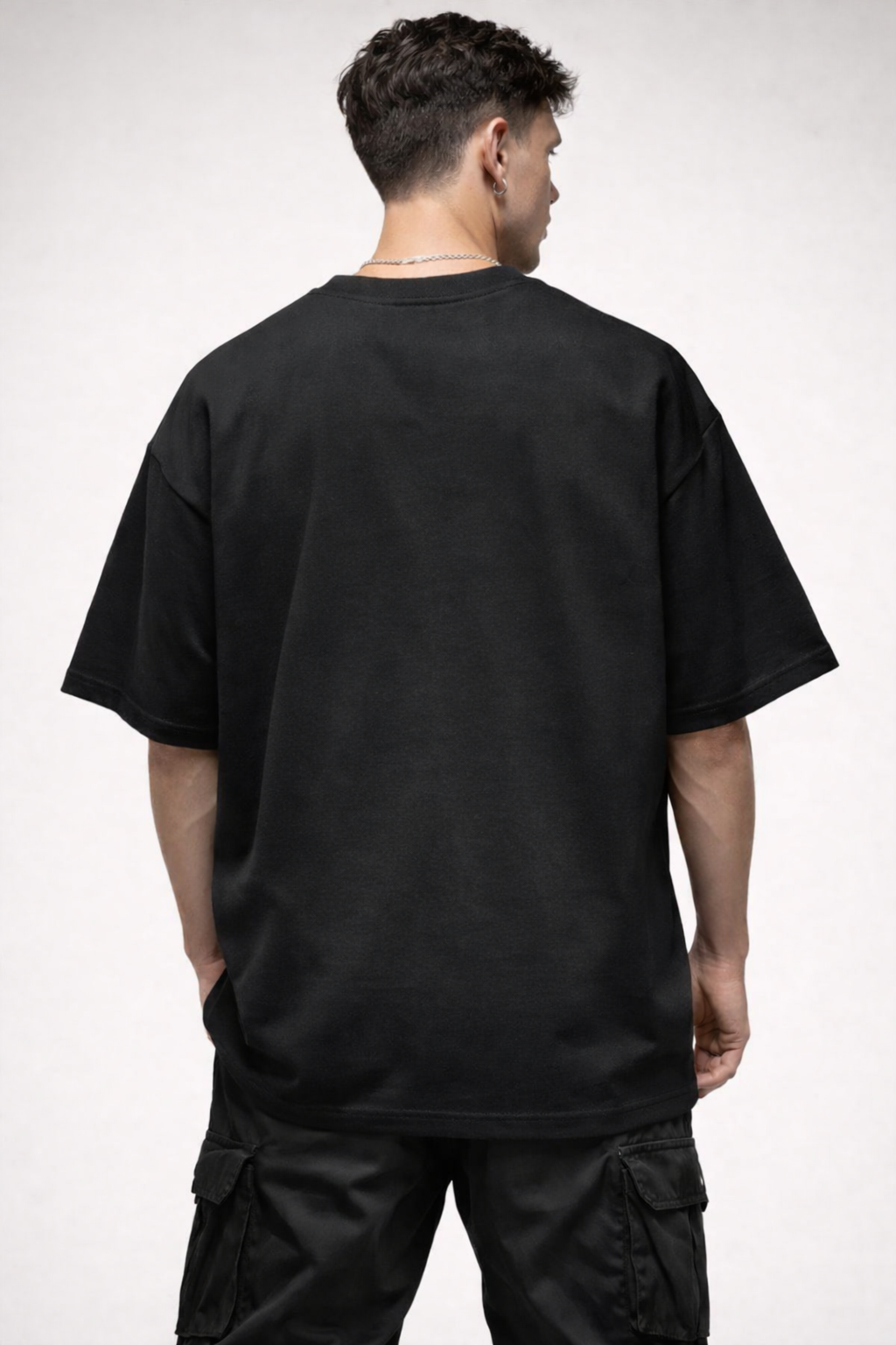 MINIMAL BLACK | PLAIN OVERSIZED TEE