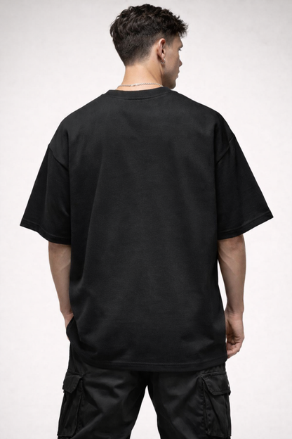 MINIMAL BLACK | PLAIN OVERSIZED TEE