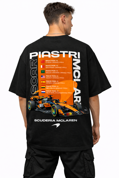 OSCAR PIASTRI F1 | BLACK OVERSIZED FIT TEE