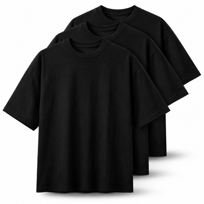 PLAIN MINIMALS | PLAIN OVERSIZED T-SHIRTS PACK OF 3