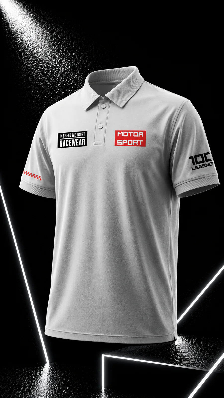 RACEWEAR - POLO T-SHIRT - WHITE