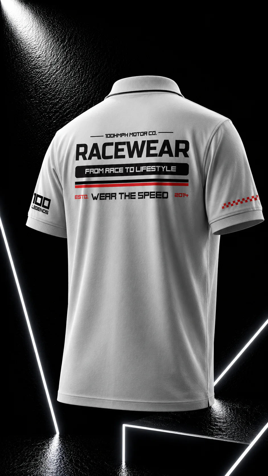 RACEWEAR - POLO T-SHIRT - WHITE
