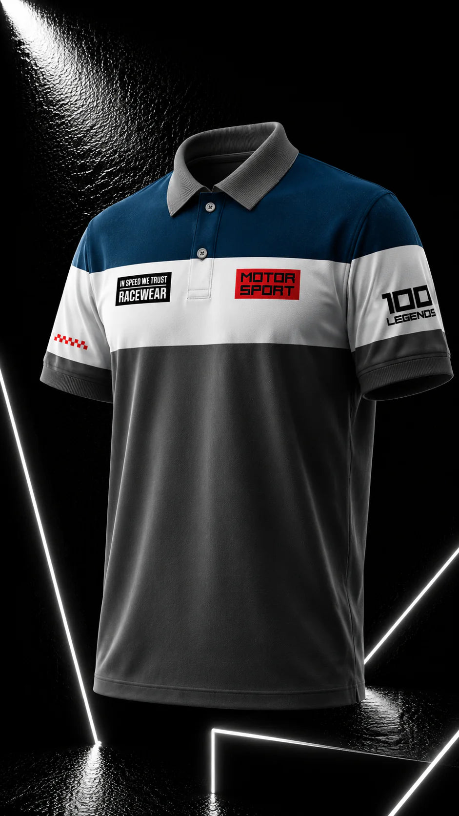 RACEWEAR - POLO T-SHIRT - RAMA BLUE