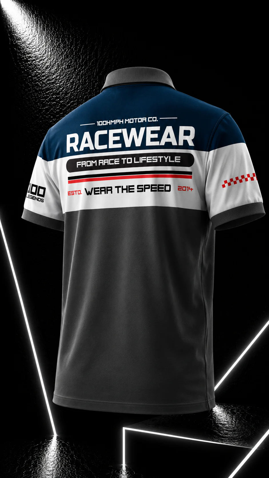 RACEWEAR - POLO T-SHIRT - RAMA BLUE