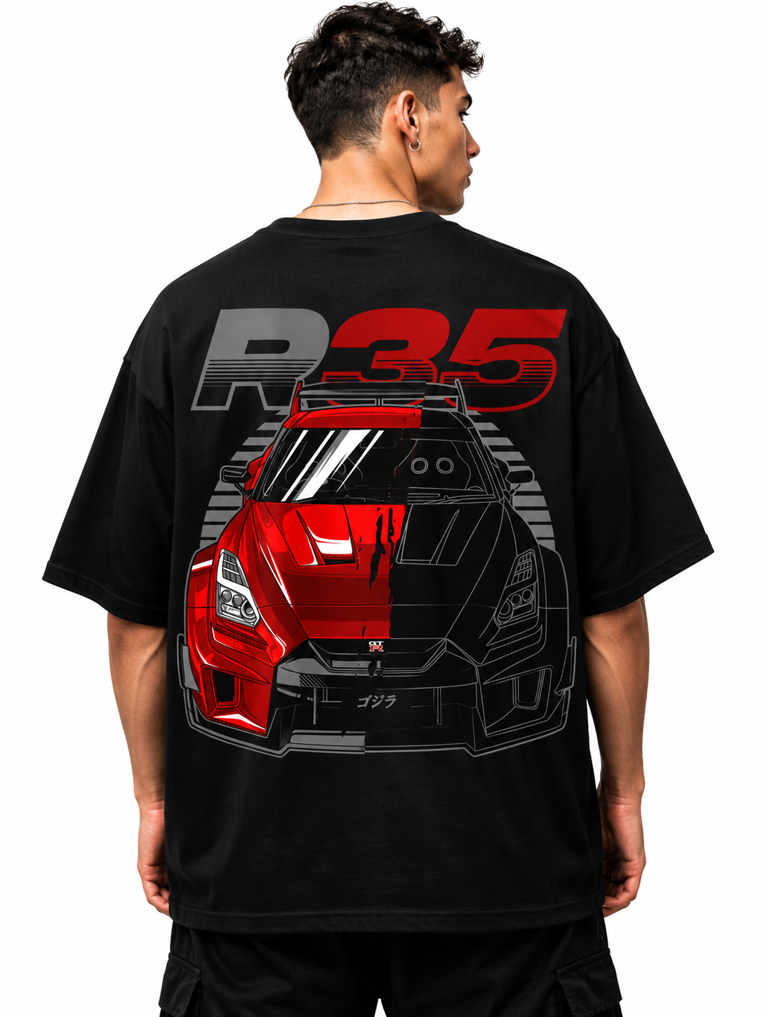 NISSAN GT3 R35 | BLACK OVERSIZED FIT TEE