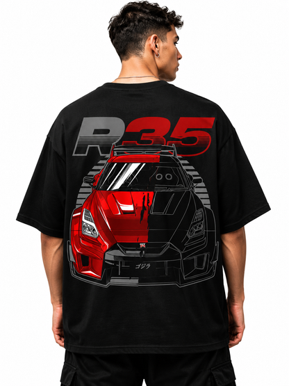 NISSAN GT3 R35 | BLACK OVERSIZED FIT TEE