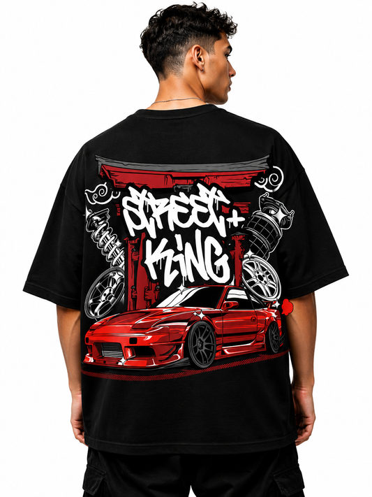 NISSAN 180SX | BLACK OVERSIZED FIT TEE