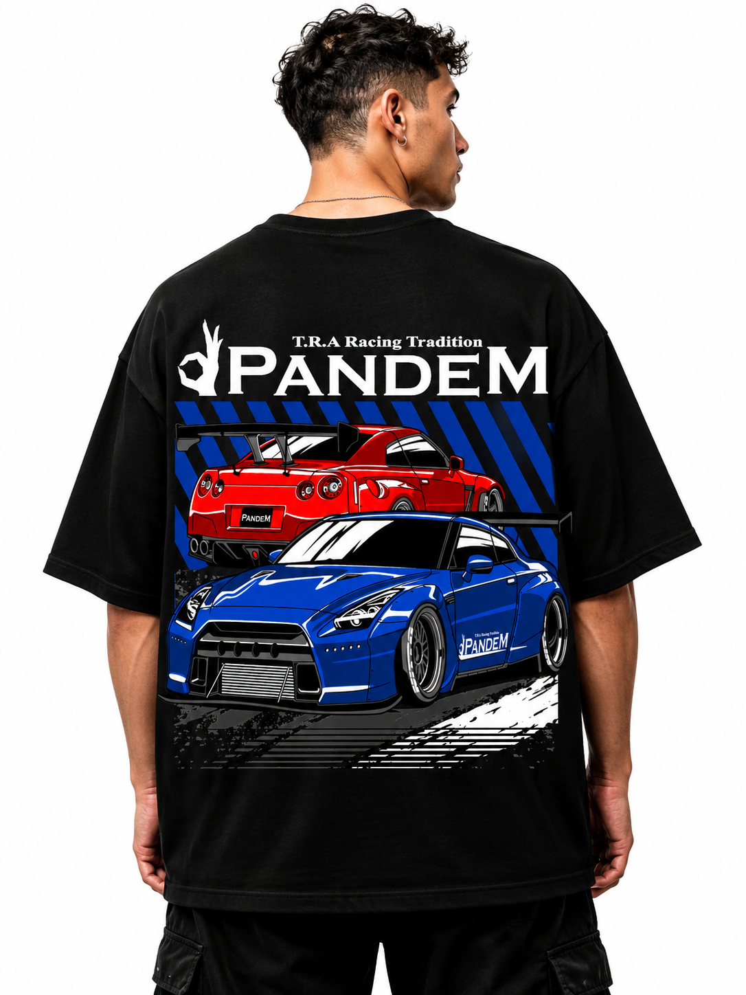NISSAM GTR PANDEM | BLACK OVERSIZED FIT TEE