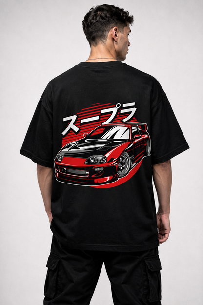 TOYOTA SUPRA | BLACK OVERSIZED FIT TEE