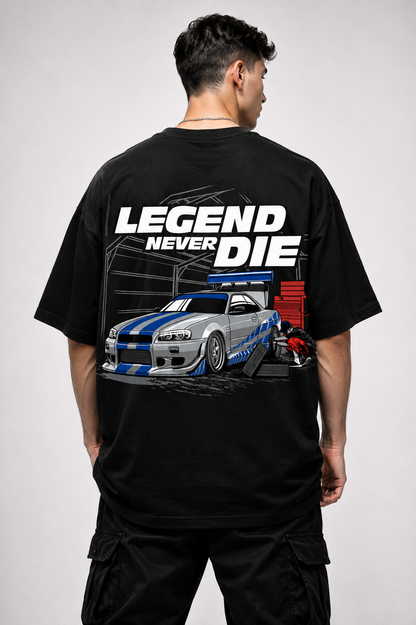 NISSIAN SKYLINE GTR R34 | BLACK OVERSIZED FIT TEE