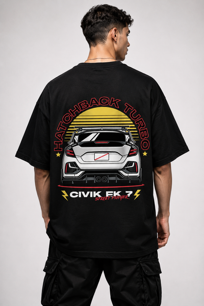 HONDA CIVIC EK 7 | BLACK OVERSIZED FIT TEE