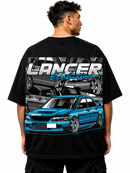 LANCER | BLACK OVERSIZED FIT TEE