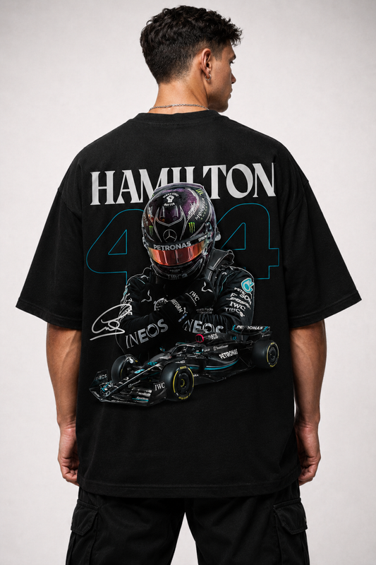 HAMILTON SIGNATURE T-SHIRT | BLACK OVERSIZED FIT TEE