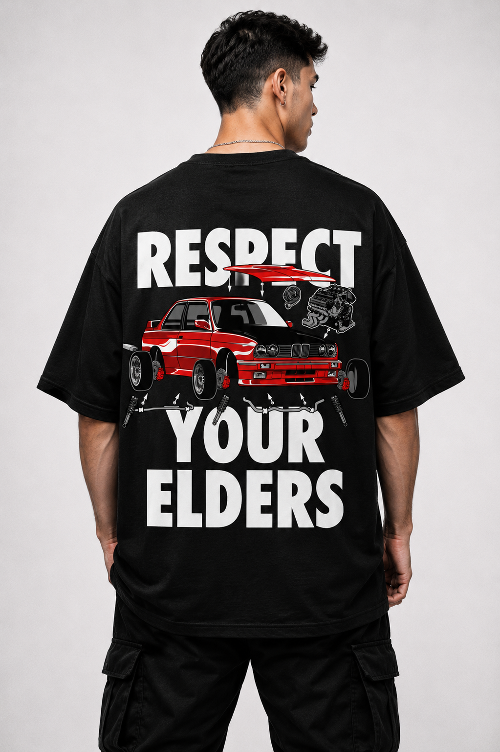 BMW E30  | BLACK OVERSIZED FIT TEE
