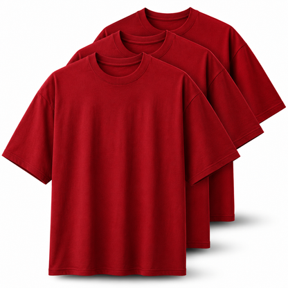 PLAIN MINIMALS | PLAIN OVERSIZED T-SHIRTS PACK OF 3